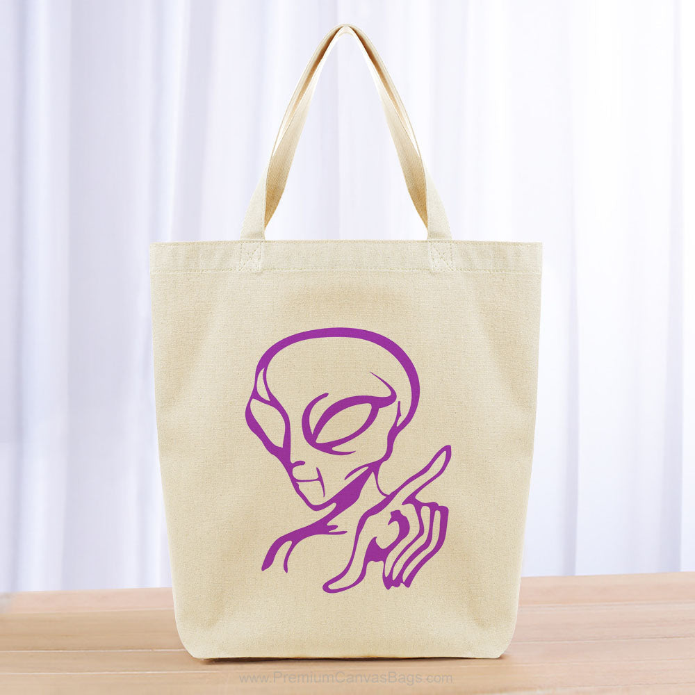 Alien Tote Bag - Purple