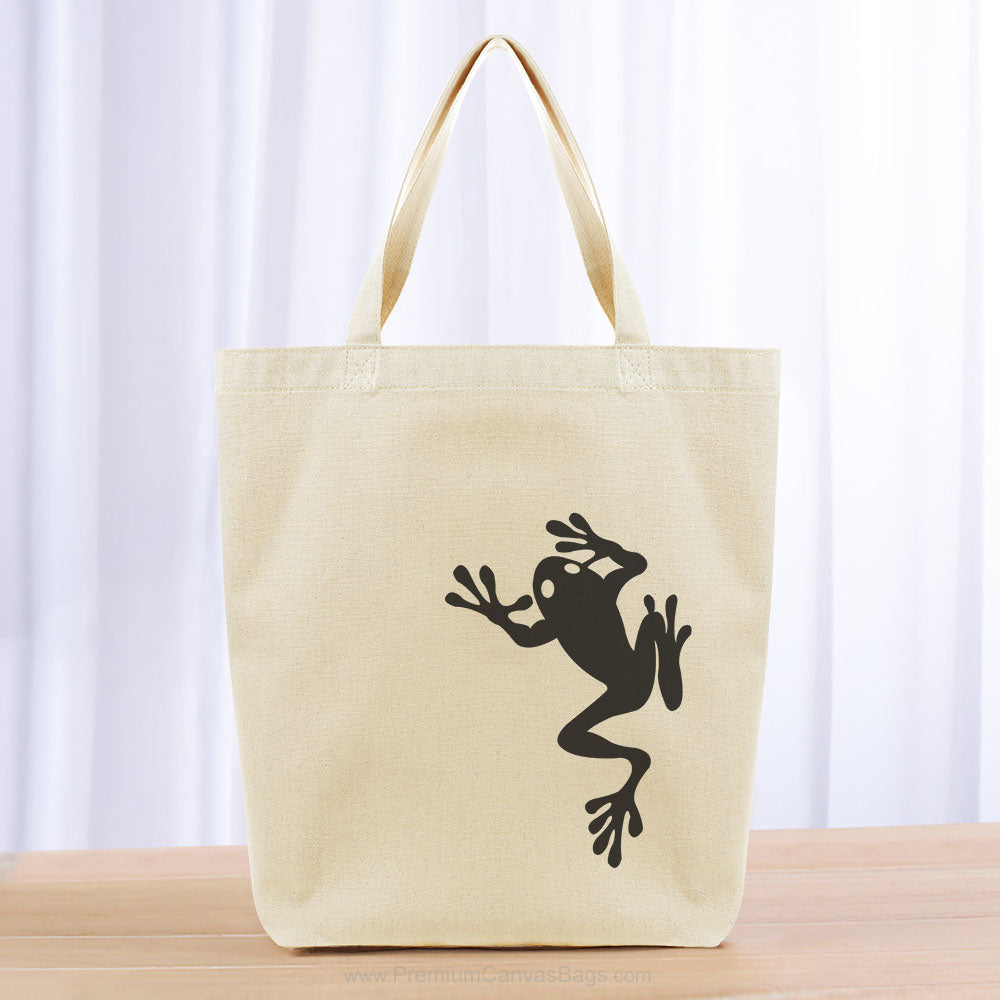 Frog Tote Bag - Black