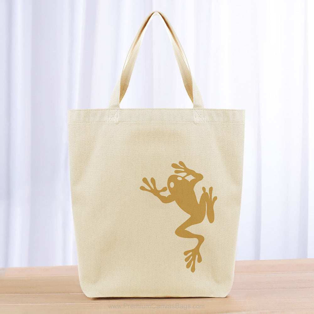 Frog Tote Bag - Yellow Orange