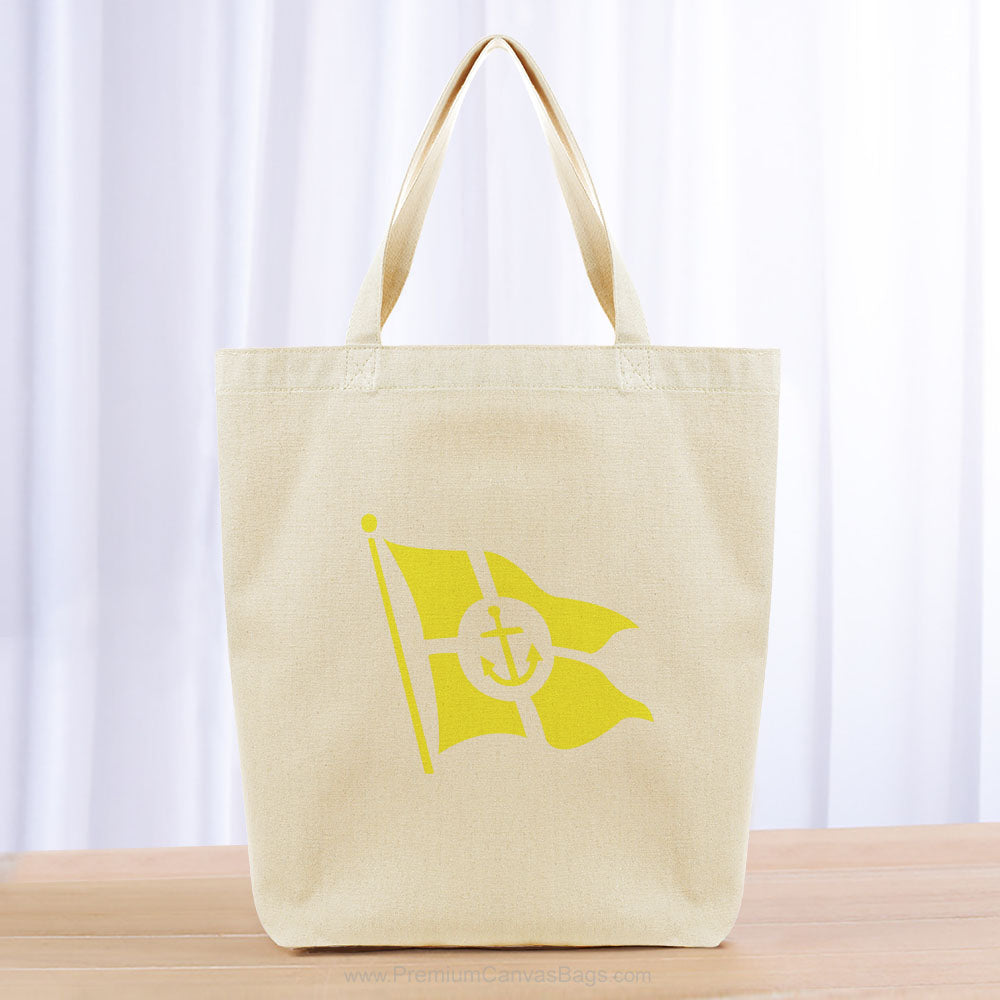 Anchor Flag Tote Bag - yellow