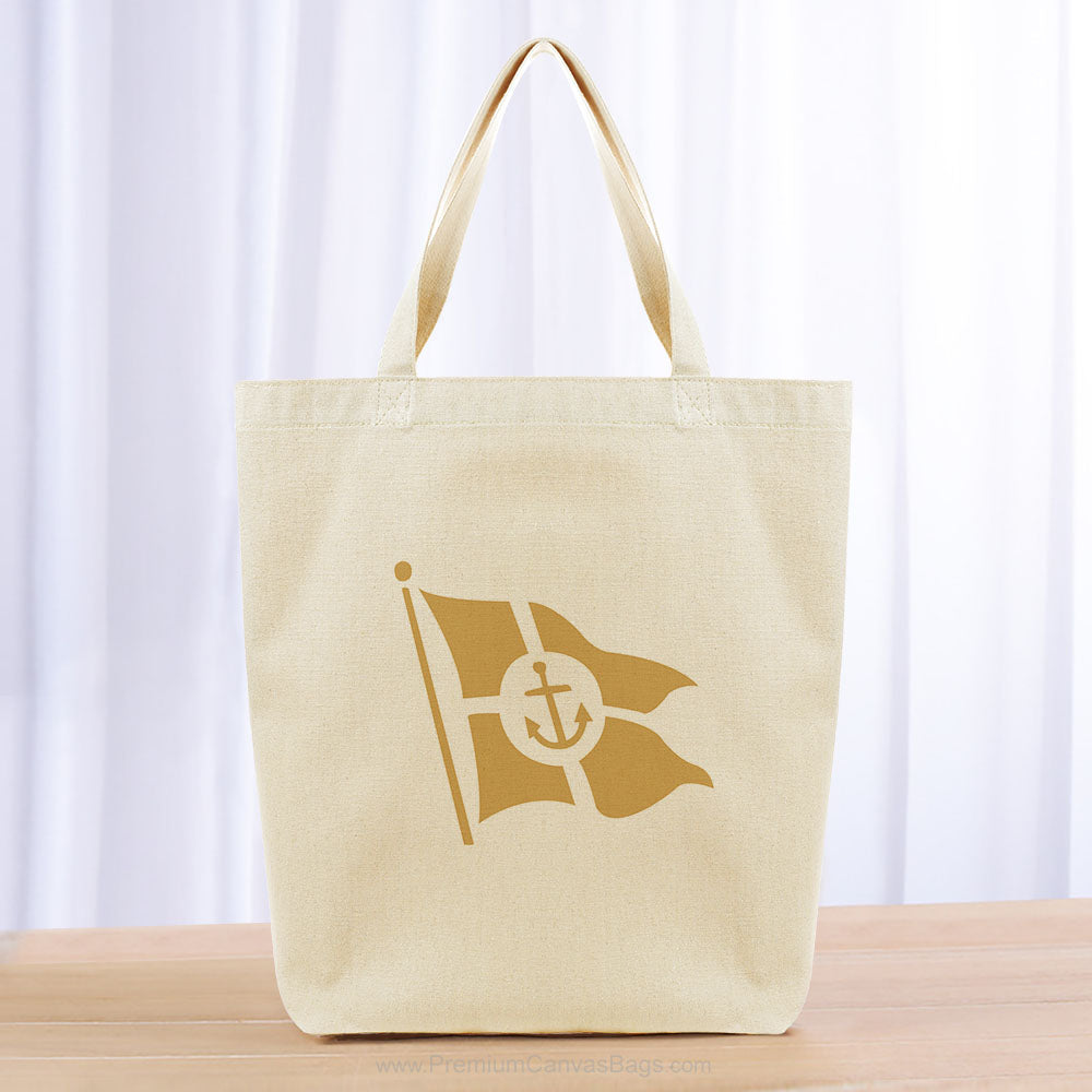 Anchor Flag Tote Bag - yellow orange