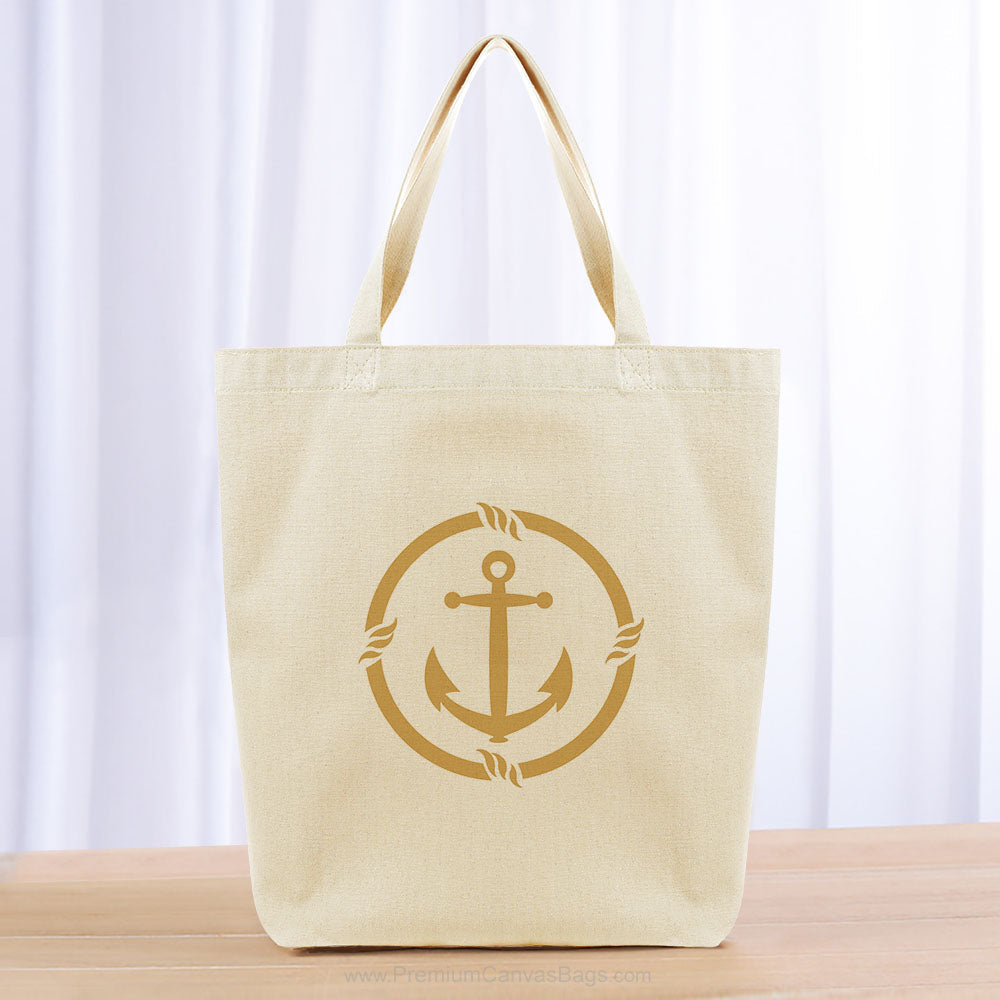 Anchor Tote Bag - yellow orange