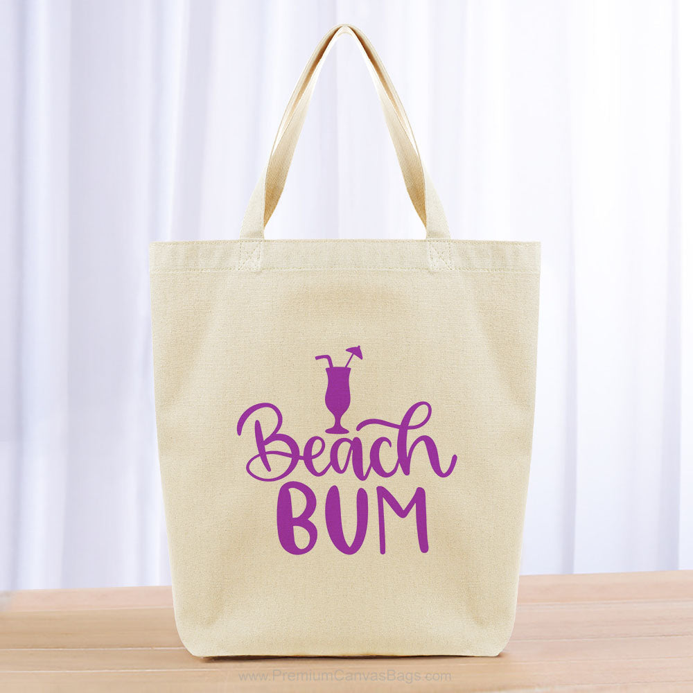 Beach Bum Tote Bag - purple