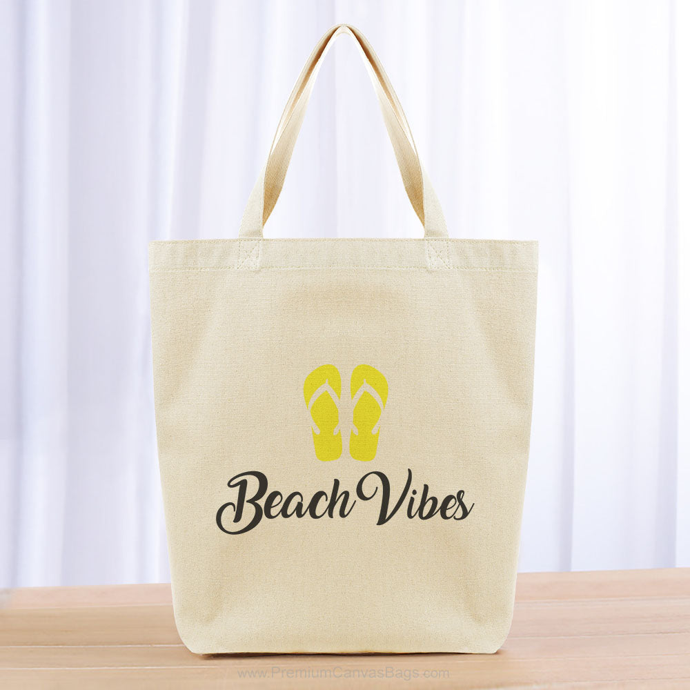Sandles Beach Vibes Tote Bag - black yellow