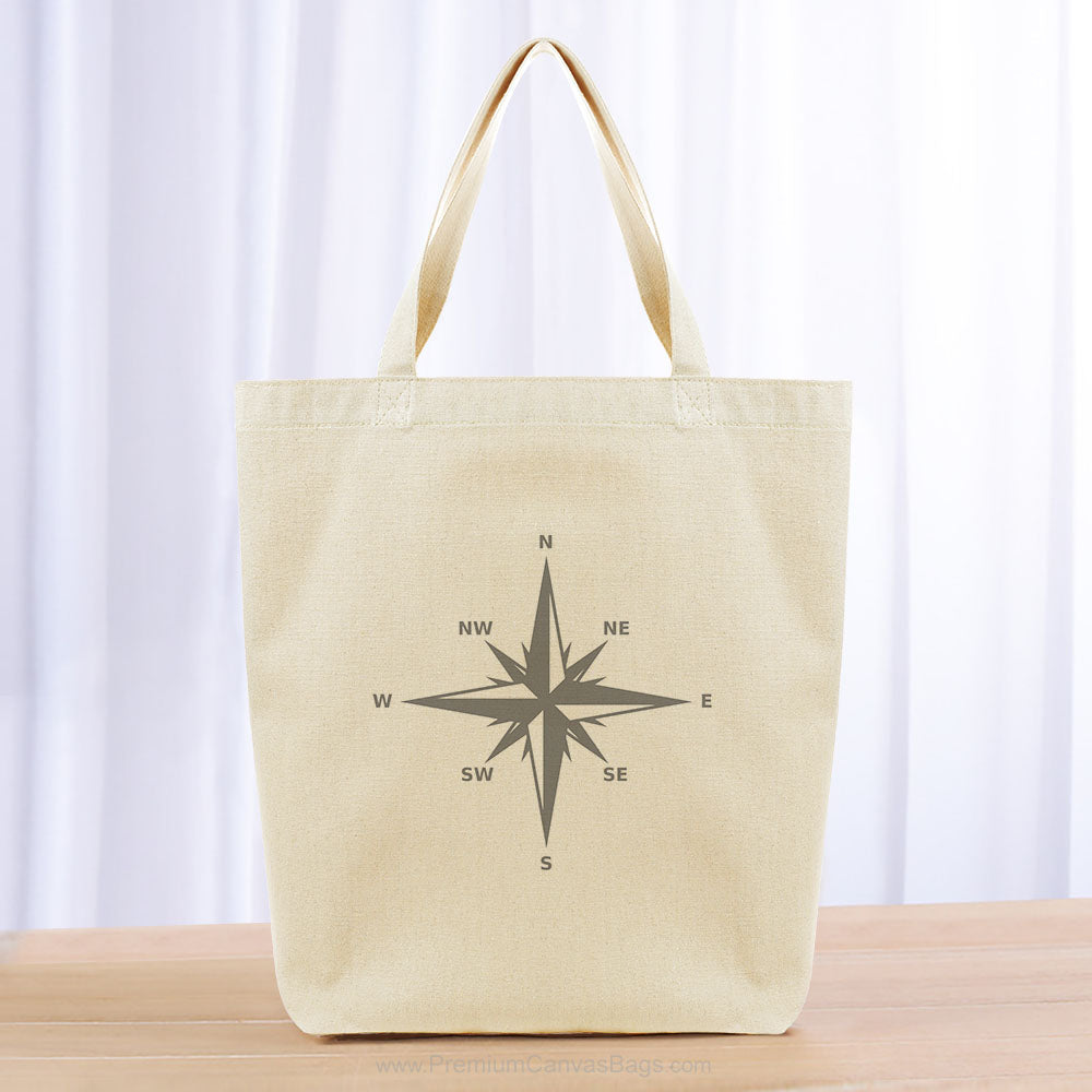 Compass Tote Bag - gray