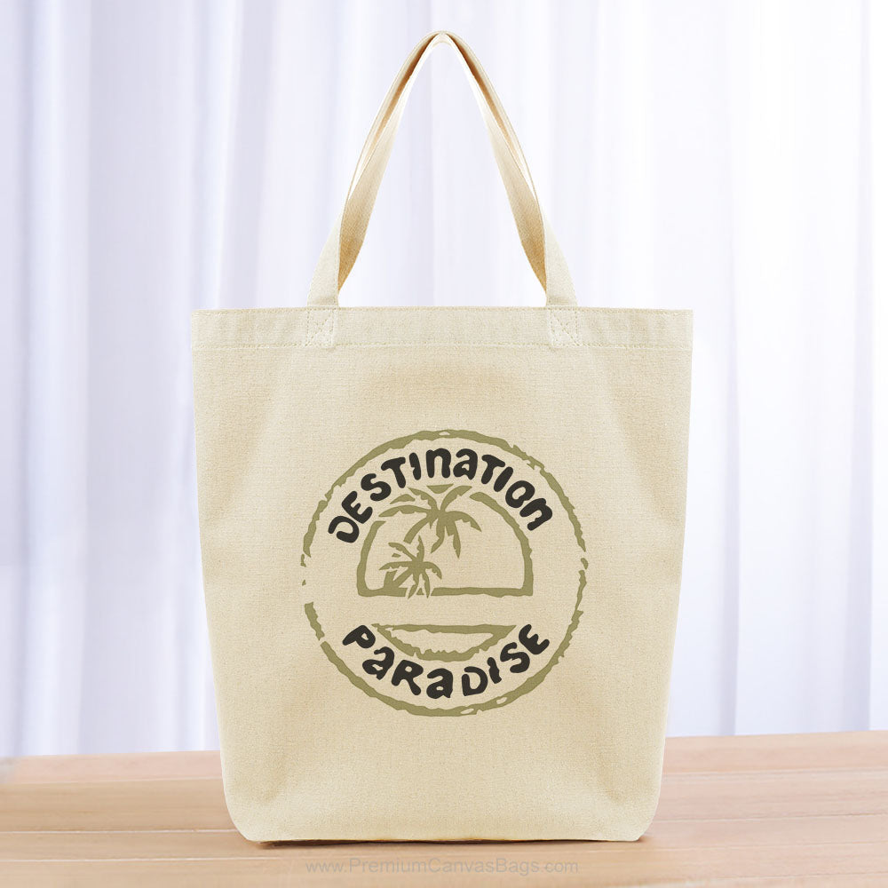 Destination Paradise Tote Bag - khaki