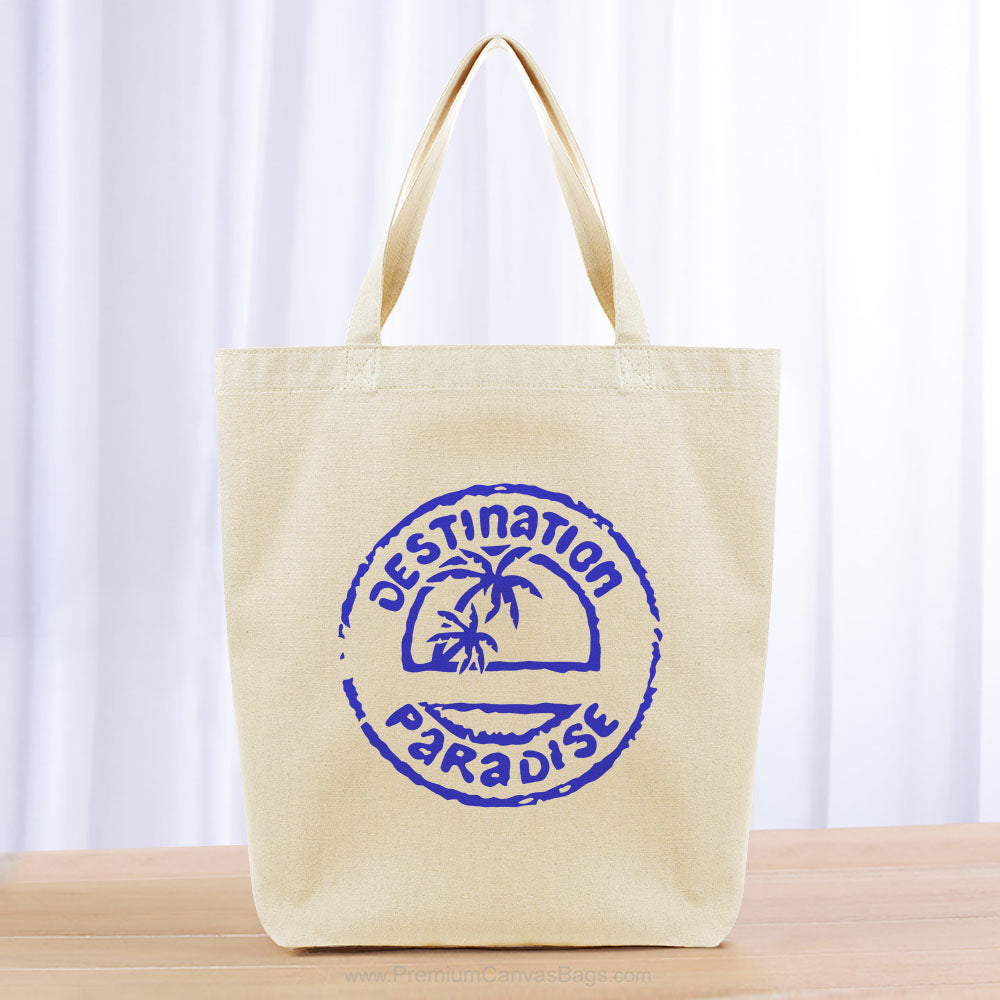 Destination Paradise Tote Bag - blue