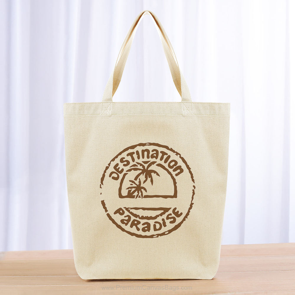Destination Paradise Tote Bag - brown