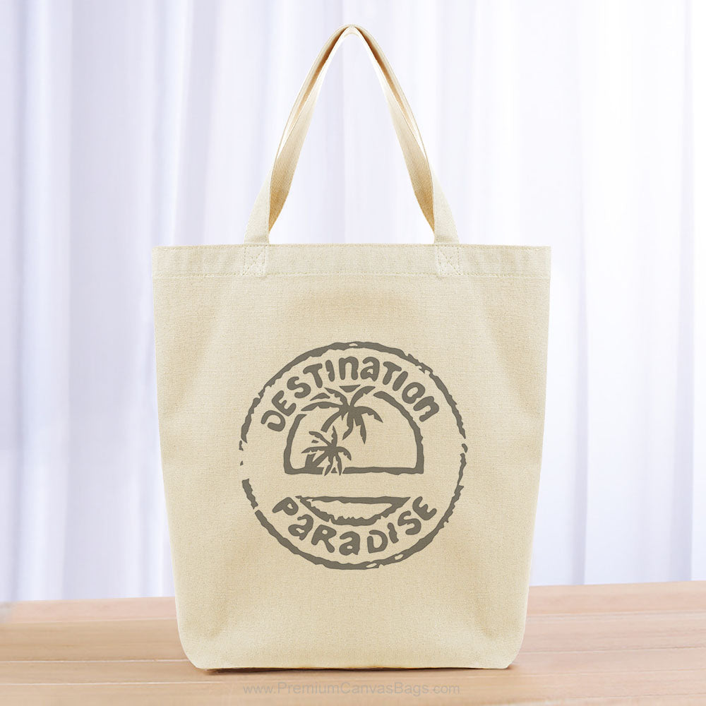 Destination Paradise Tote Bag - gray