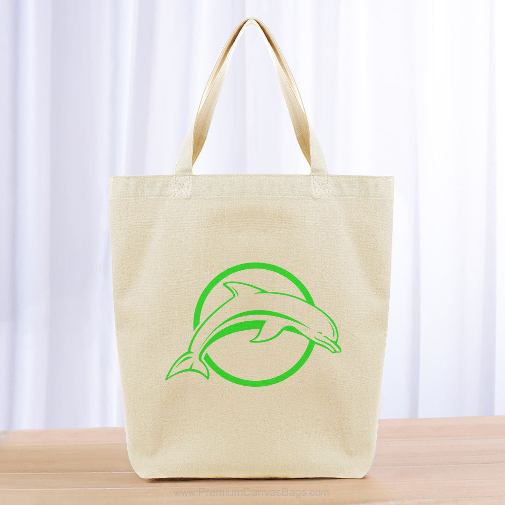 Dolphin Tote Bag - green