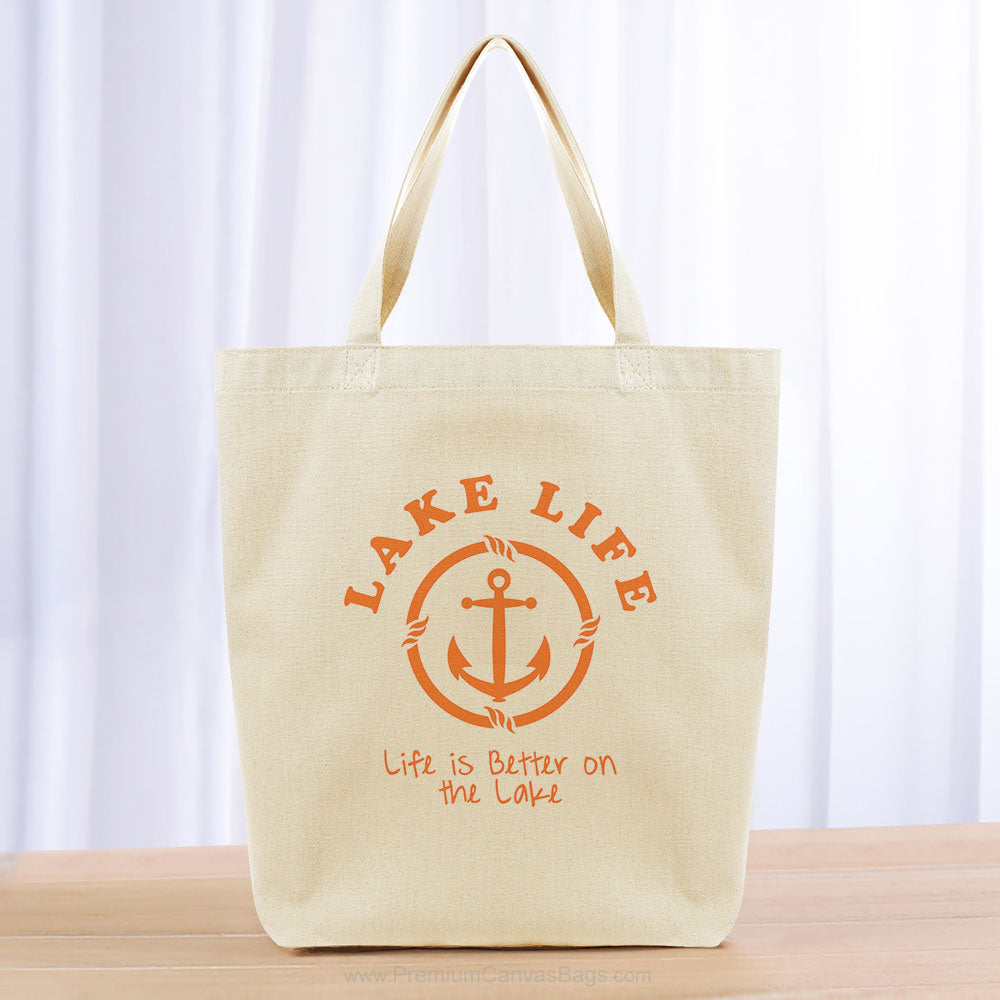 Lake Life Tote Bag - orange