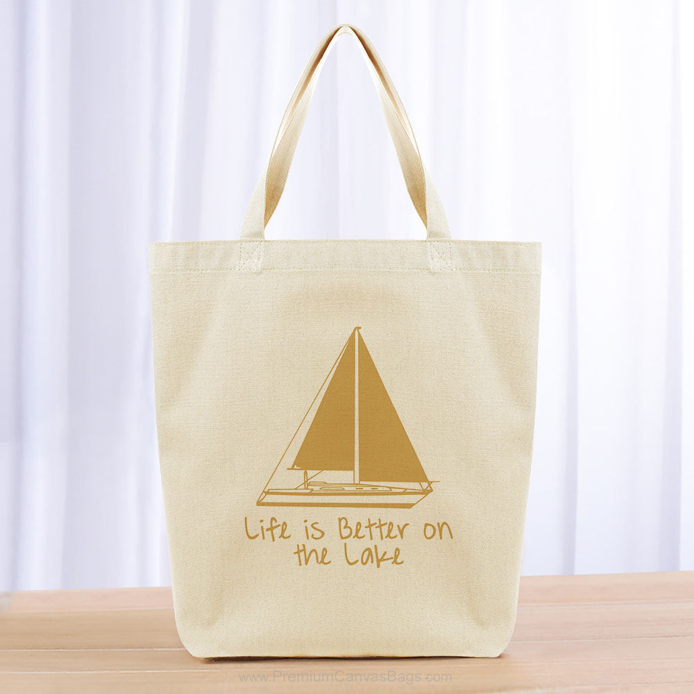 Beach Bum Tote Bag - black yellow orange