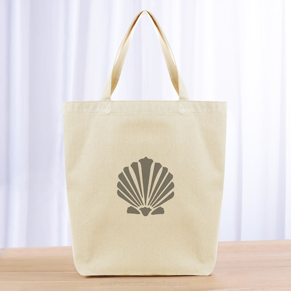 Sea Shell Tote Bag - gray