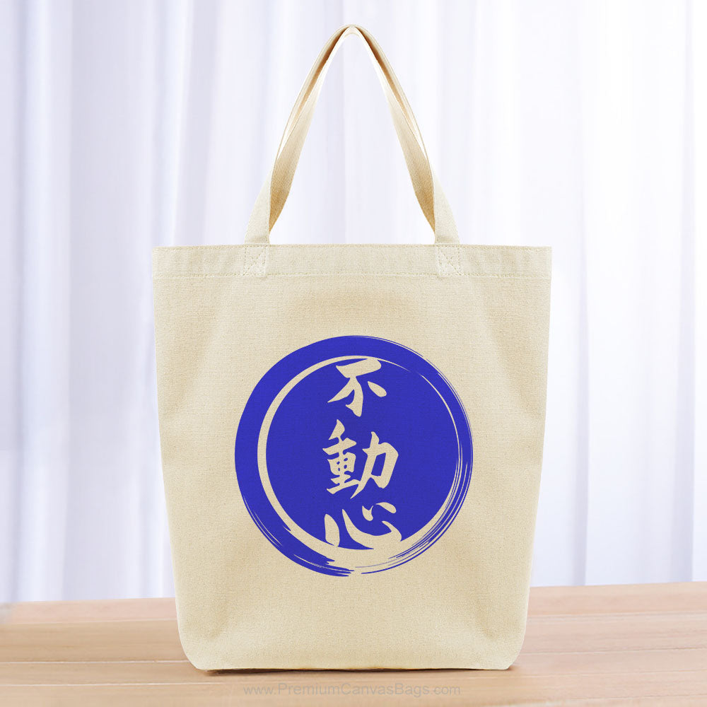 Immovable Heart Tote Bag - blue