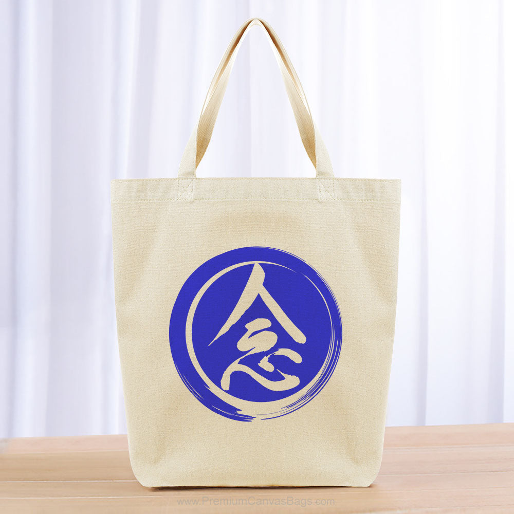 Mindfulness Tote Bag - blue