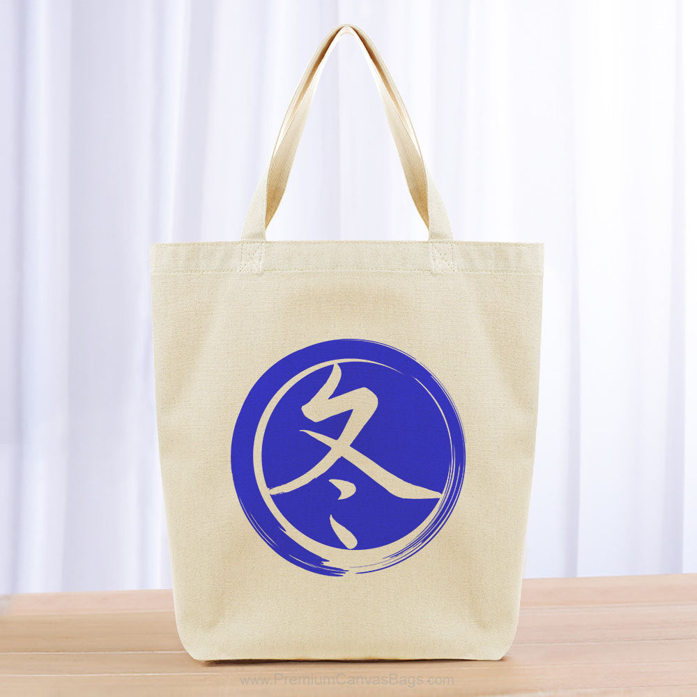 Winter Tote Bag - blue