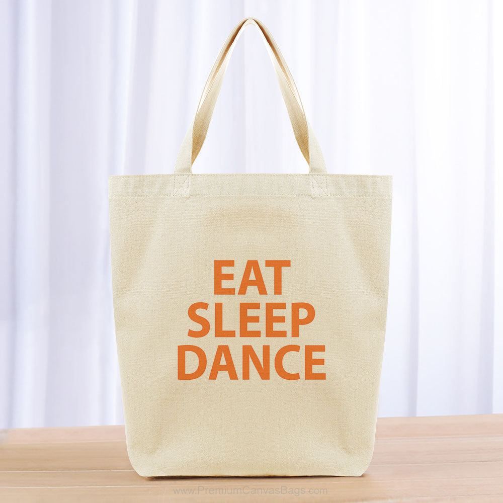 Eat Sleep Dance Tote Bag - orange