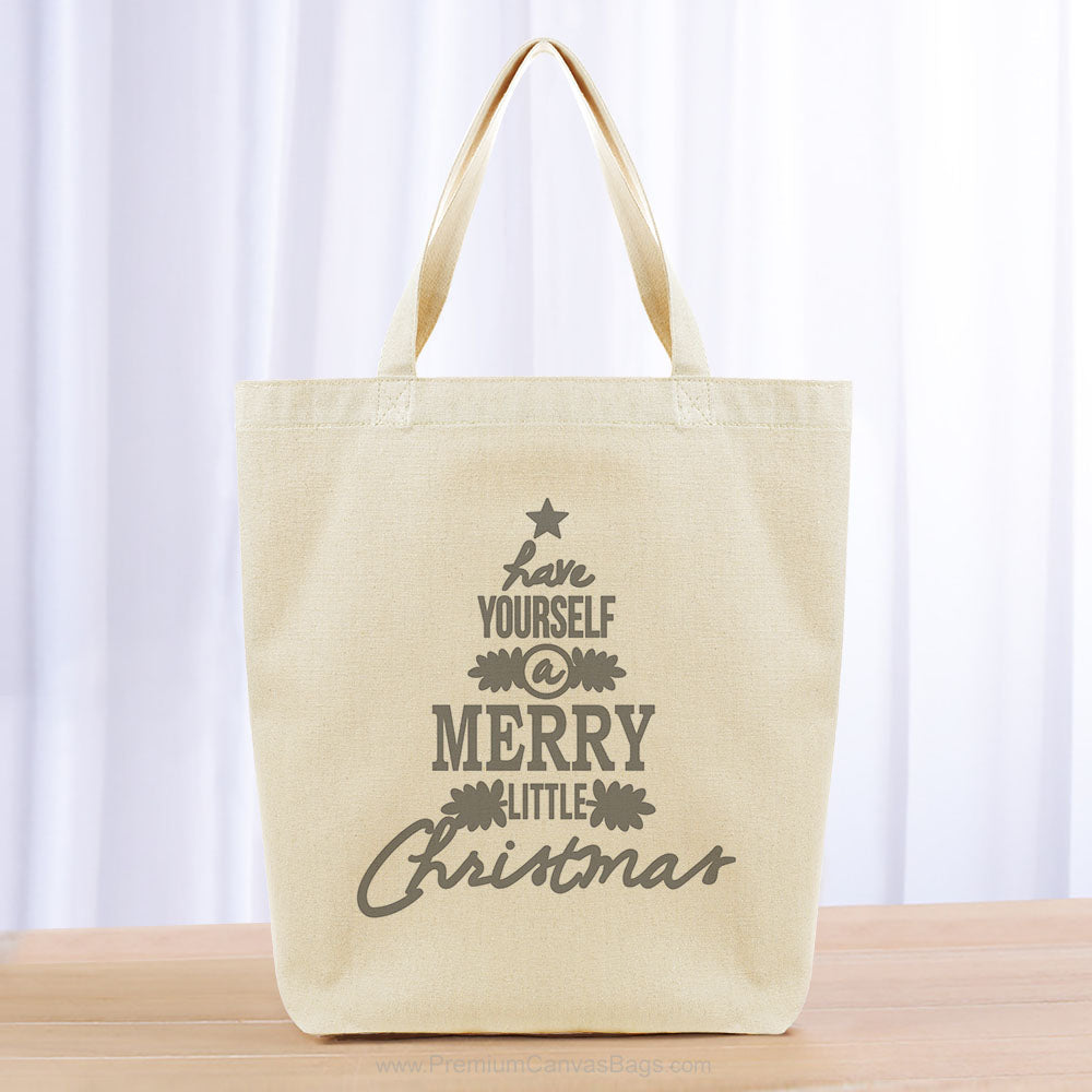 Christmas Tote Bag - gray