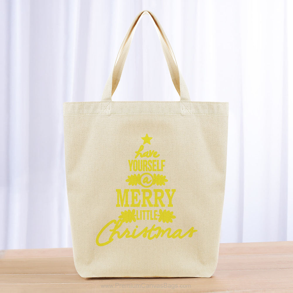 Christmas Tote Bag - yellow
