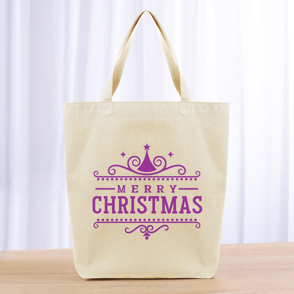 Christmas Tote Bag - purple