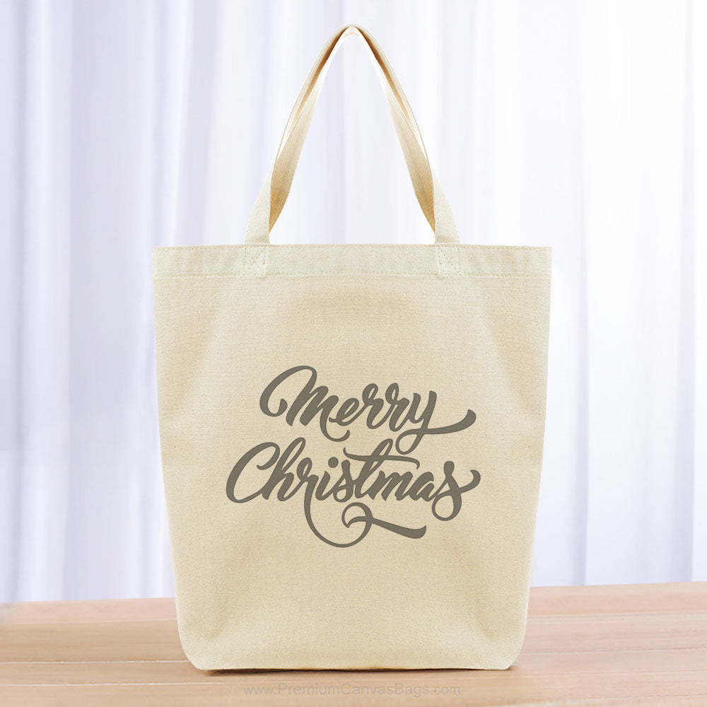 Christmas Tote Bag - gray