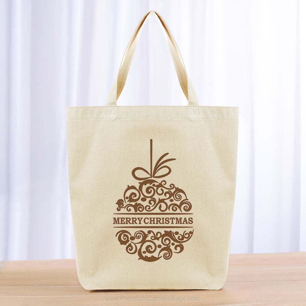 Christmas Tote Bag - brown