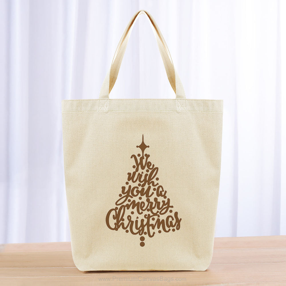 Christmas Tote Bag - brown