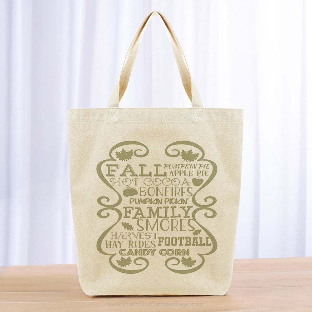 Thanksgiving Tote Bag - khaki