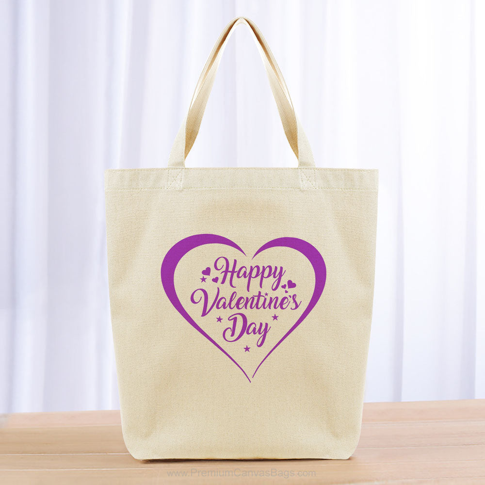 Valentines Tote Bag - purple