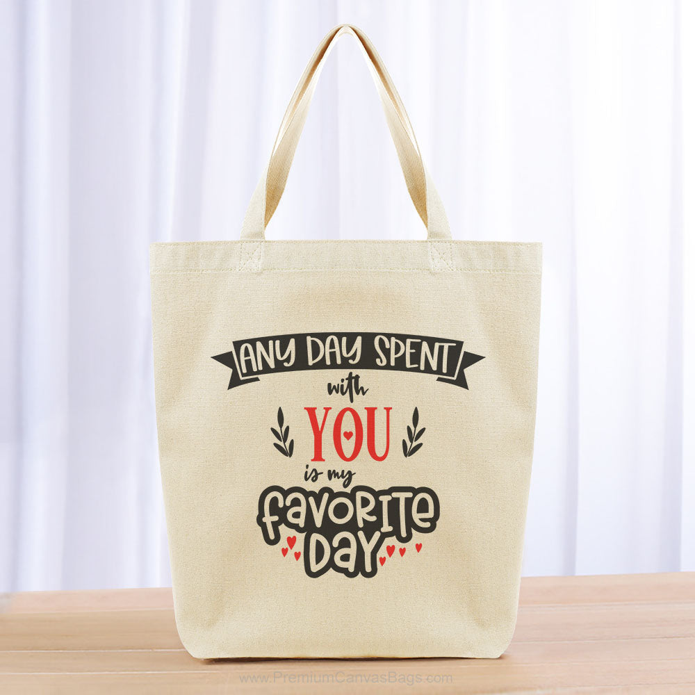 Valentines Tote Bag - black red