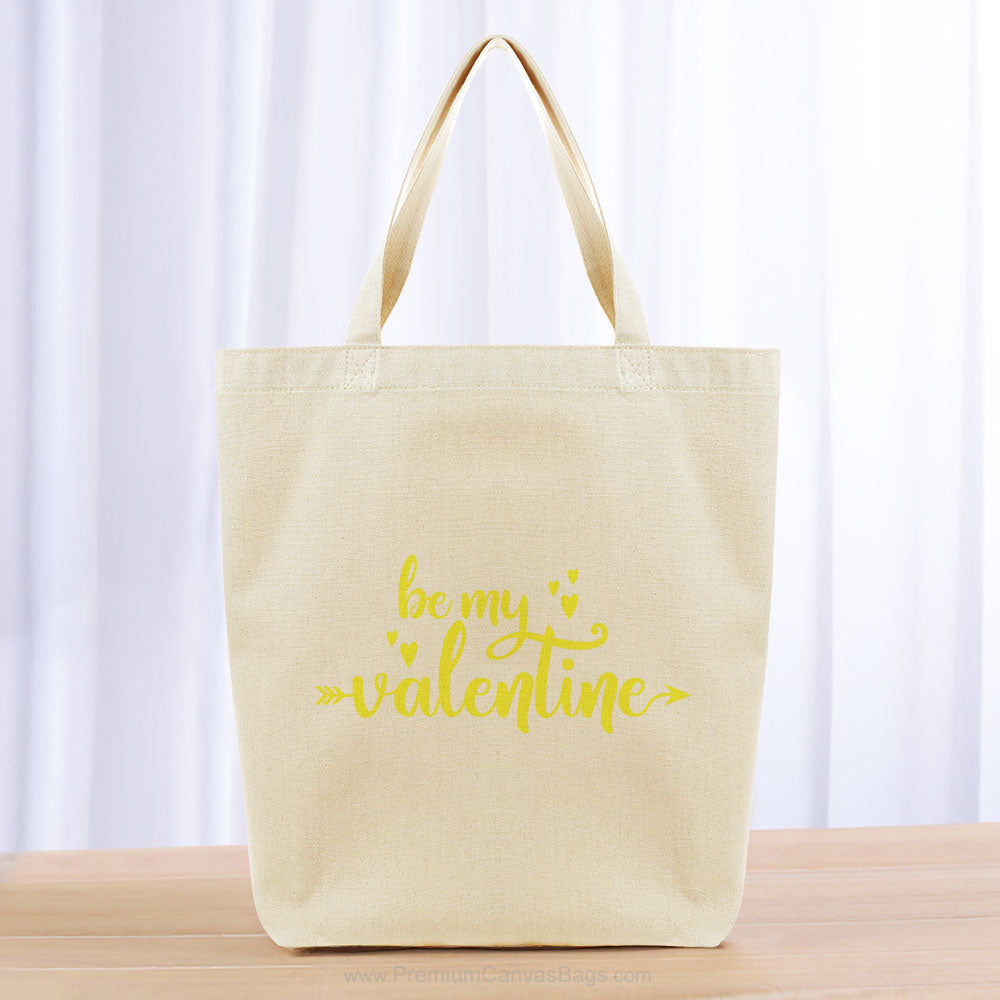 Valentines Tote Bag - yellow