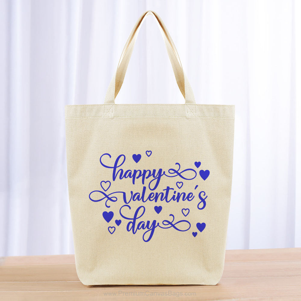 Valentines Tote Bag - blue