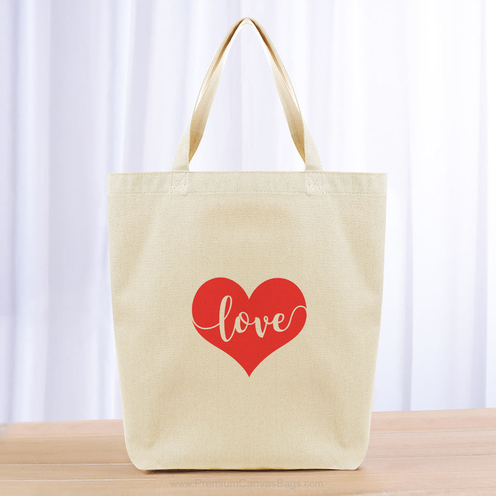 Valentines Tote Bag - red
