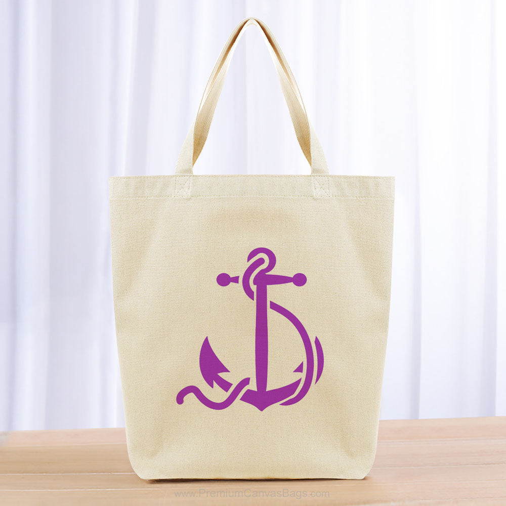 Anchor Tote Bag - purple
