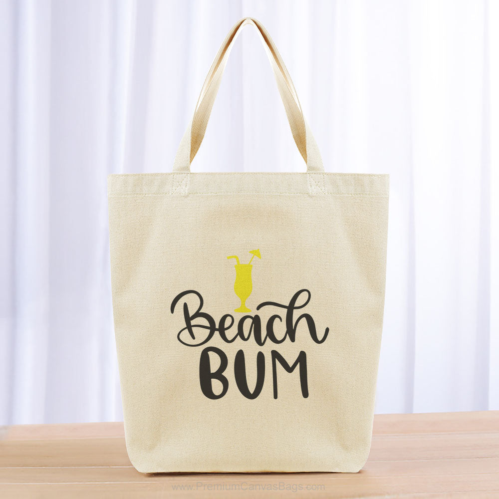 Beach Bum Tote Bag - black yellow
