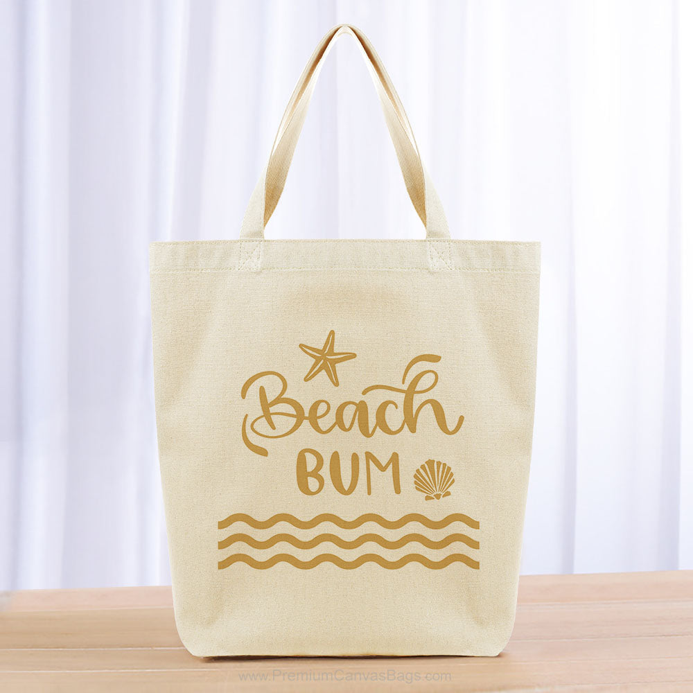 Beach Bum Tote Bag - black yellow orange