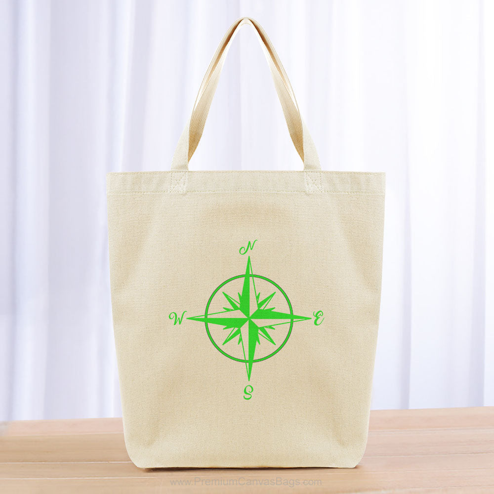 Compass Tote Bag - green