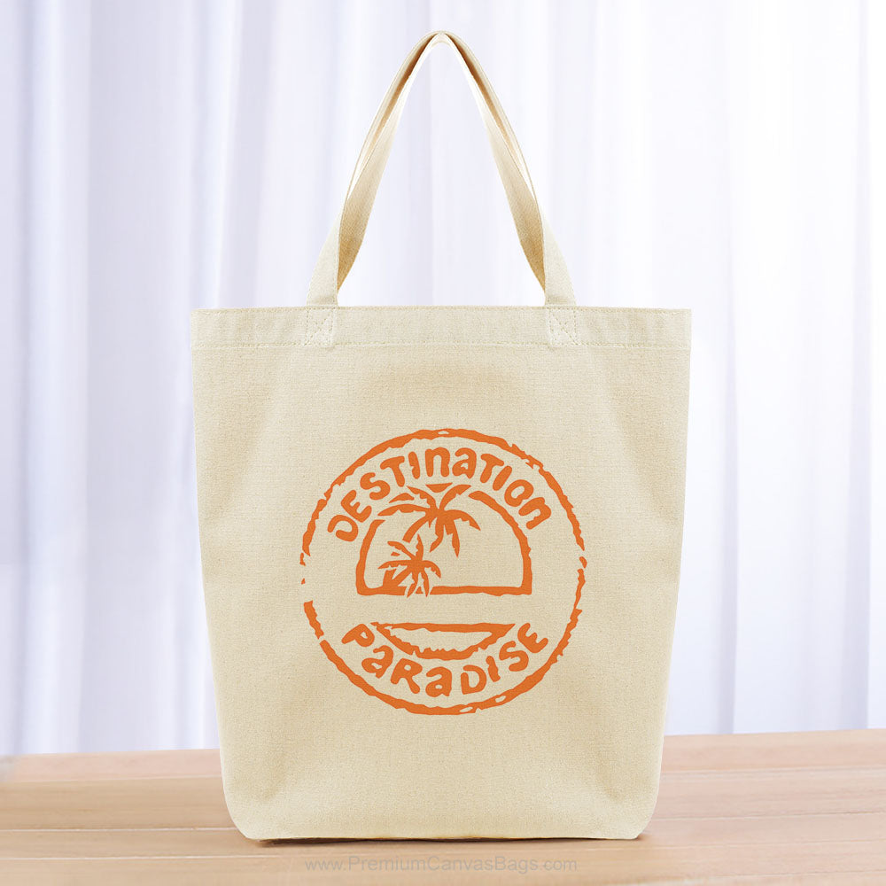 Destination Paradise Tote Bag - orange