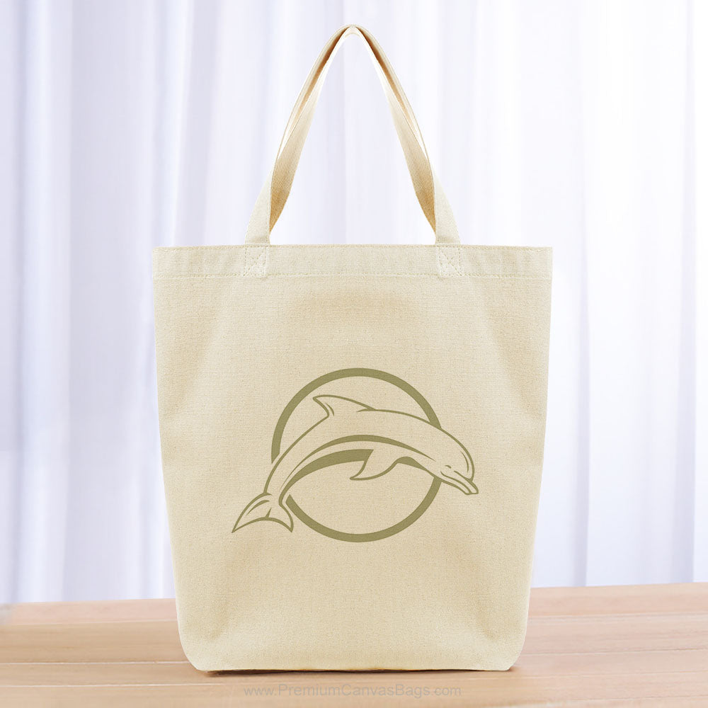 Dolphin Tote Bag - khaki
