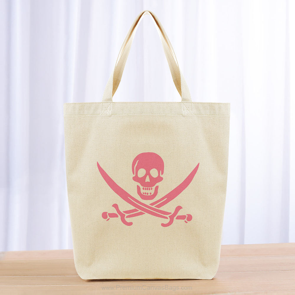 Pirate Tote Bag - pink
