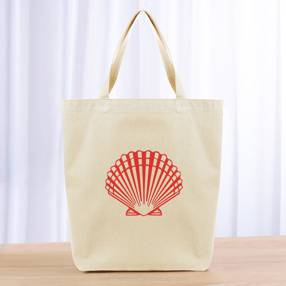 Sea Shell Tote Bag - red