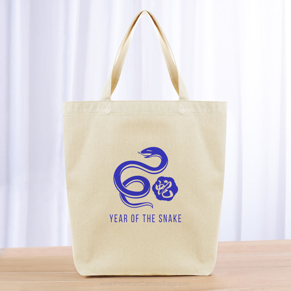 Year of the Snake Tote Bag - blue