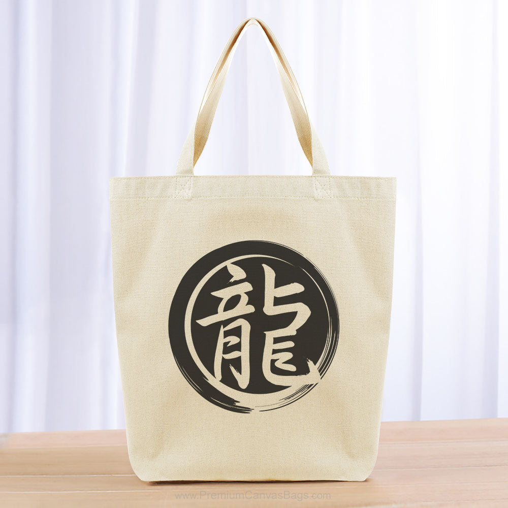Dragon Tote Bag - black
