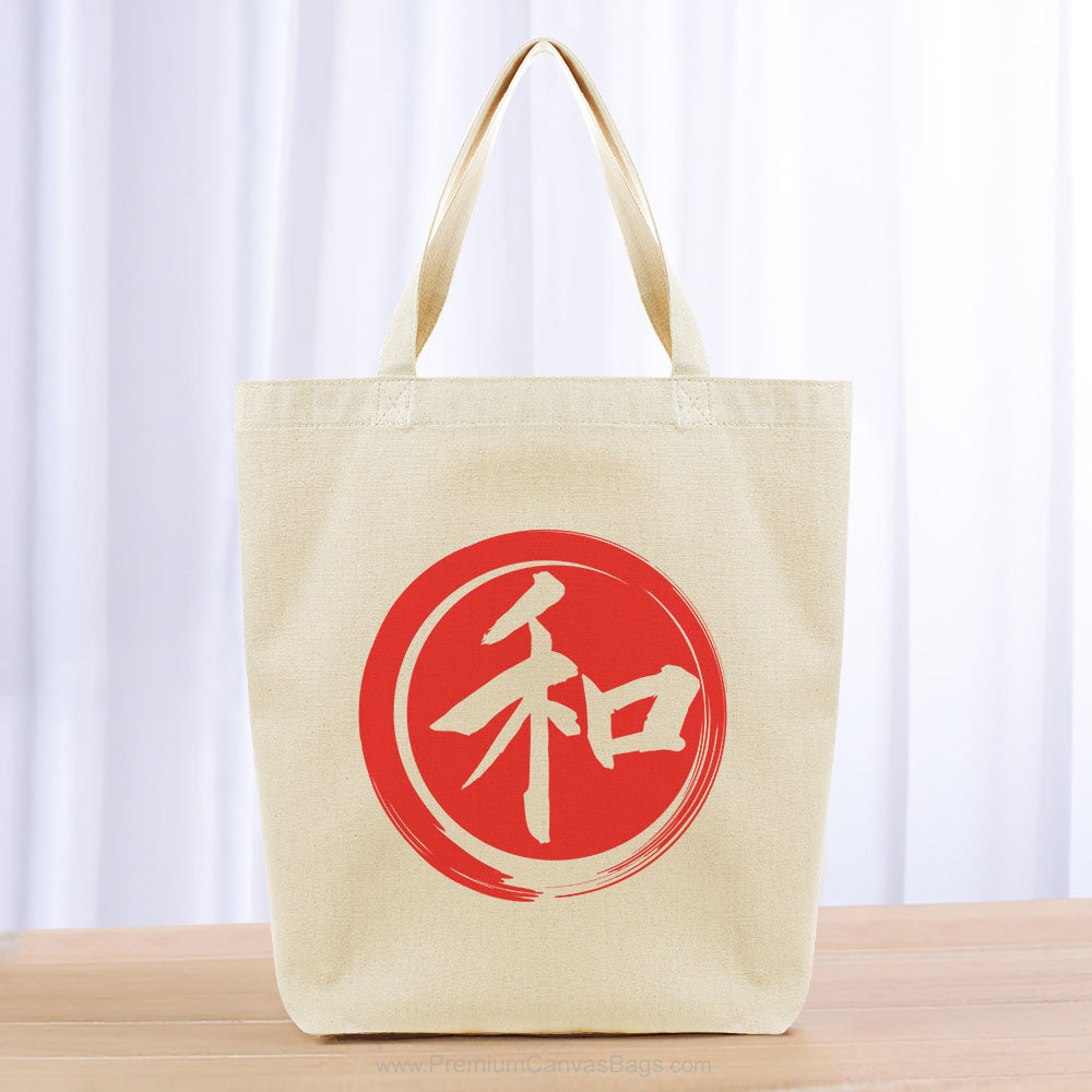 Peace Tote Bag - red