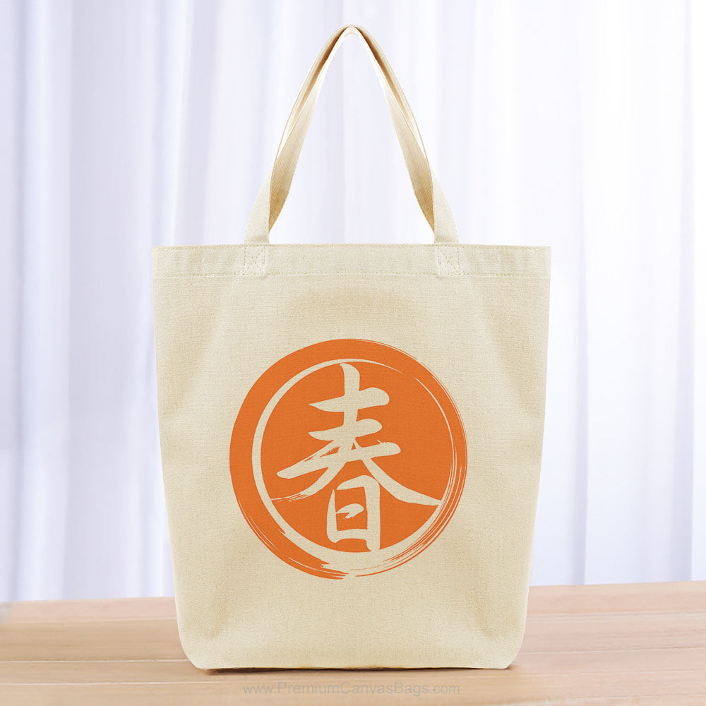 Spring Tote Bag - orange