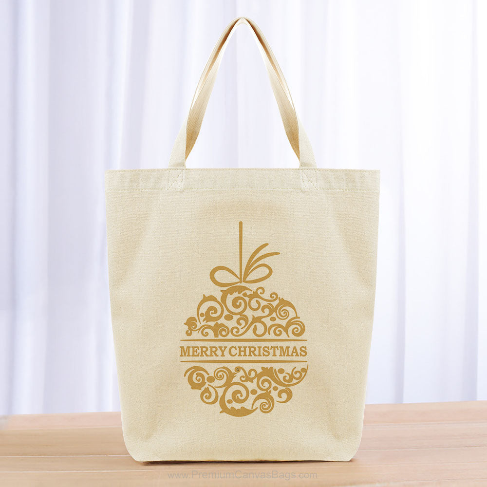 Christmas Tote Bag - yellow orange