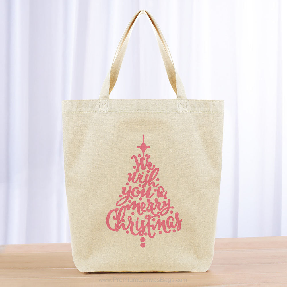 Christmas Tote Bag - pink
