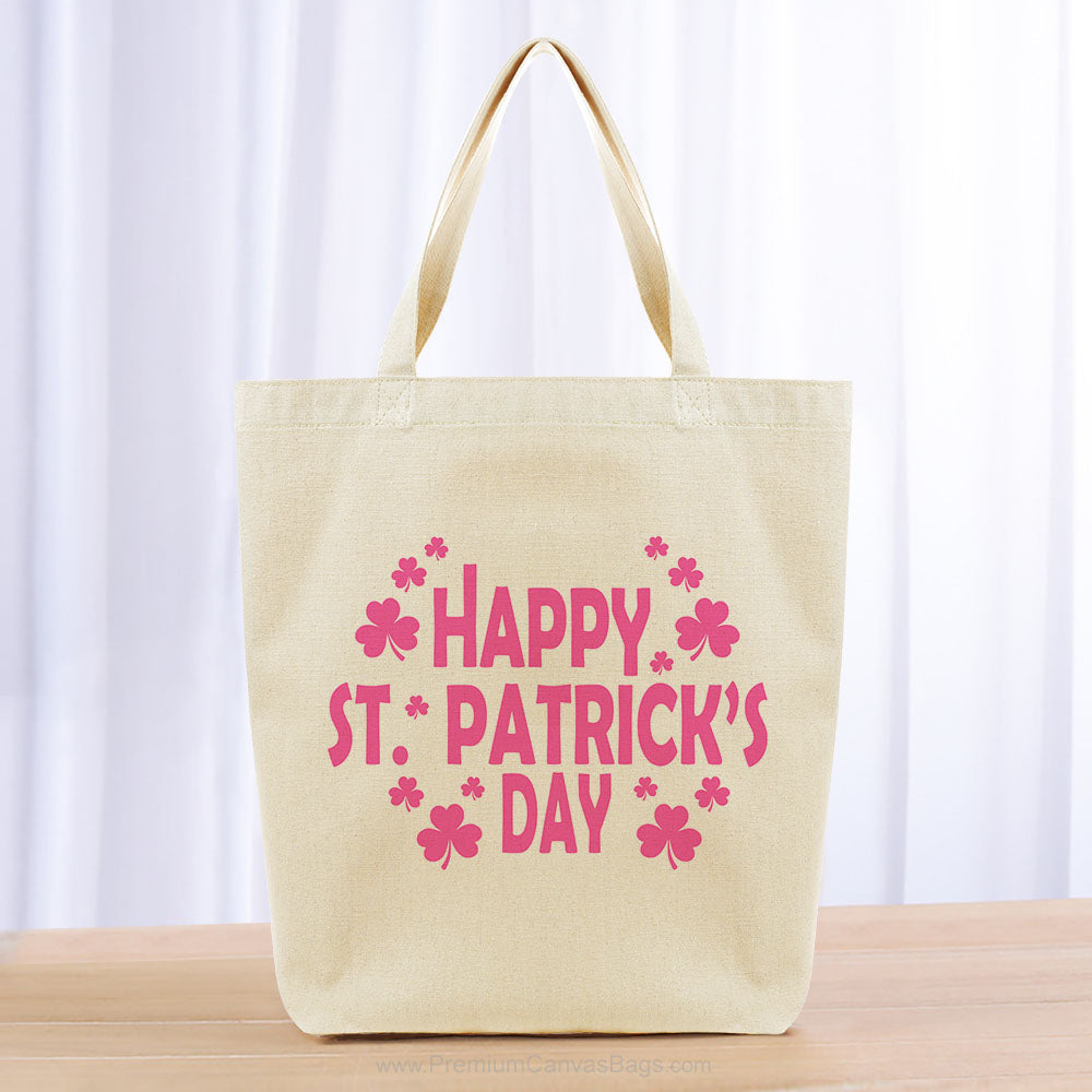 St. Patrick Tote Bag - hot pink