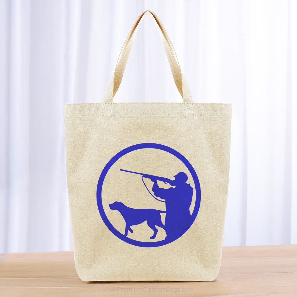 Hunting Tote Bag - blue