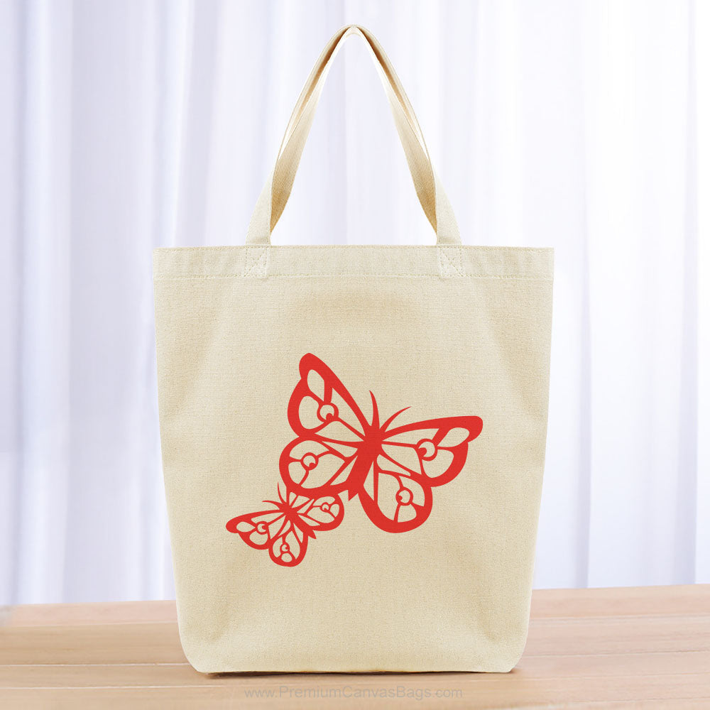 Kids Girl Tote Bag - red